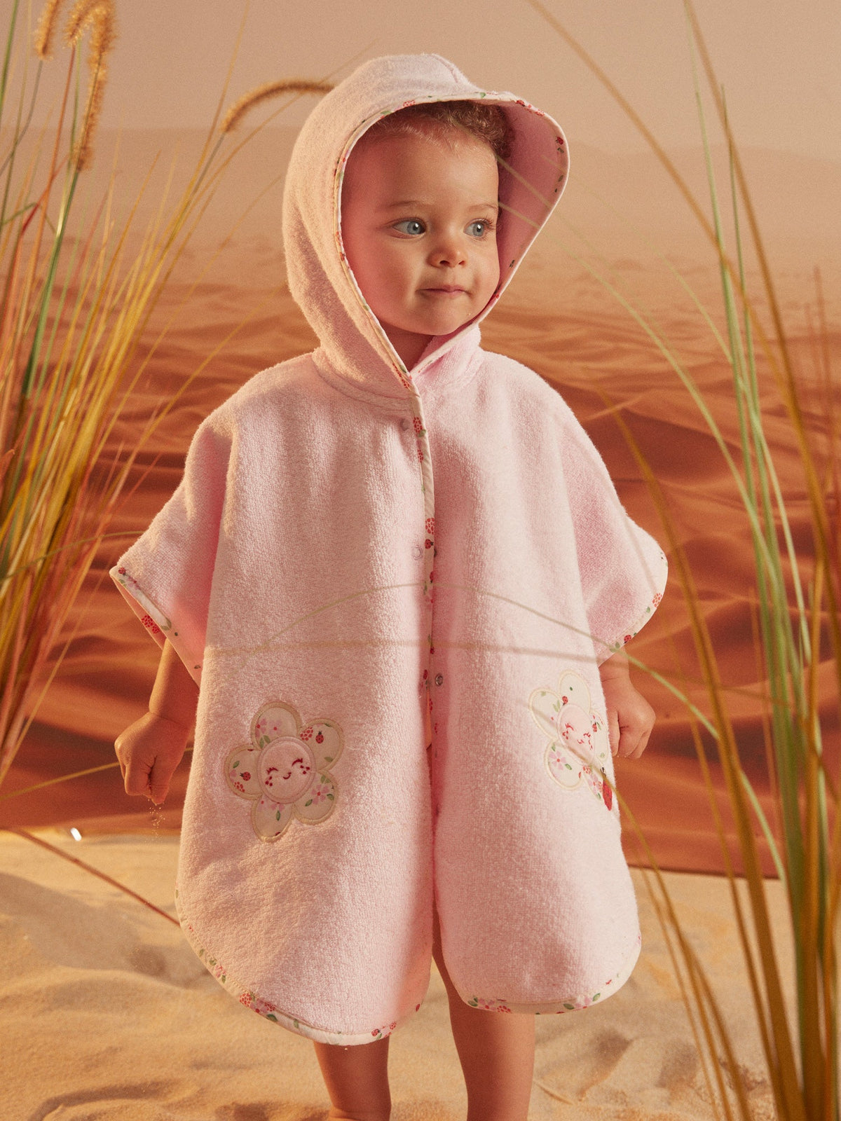 Cape de bain Rose - 1
