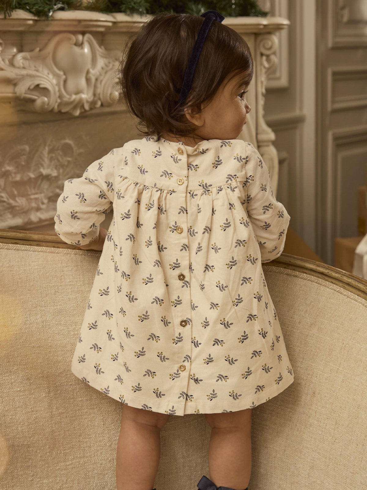 Robe en velours côtelé imprimé - 2