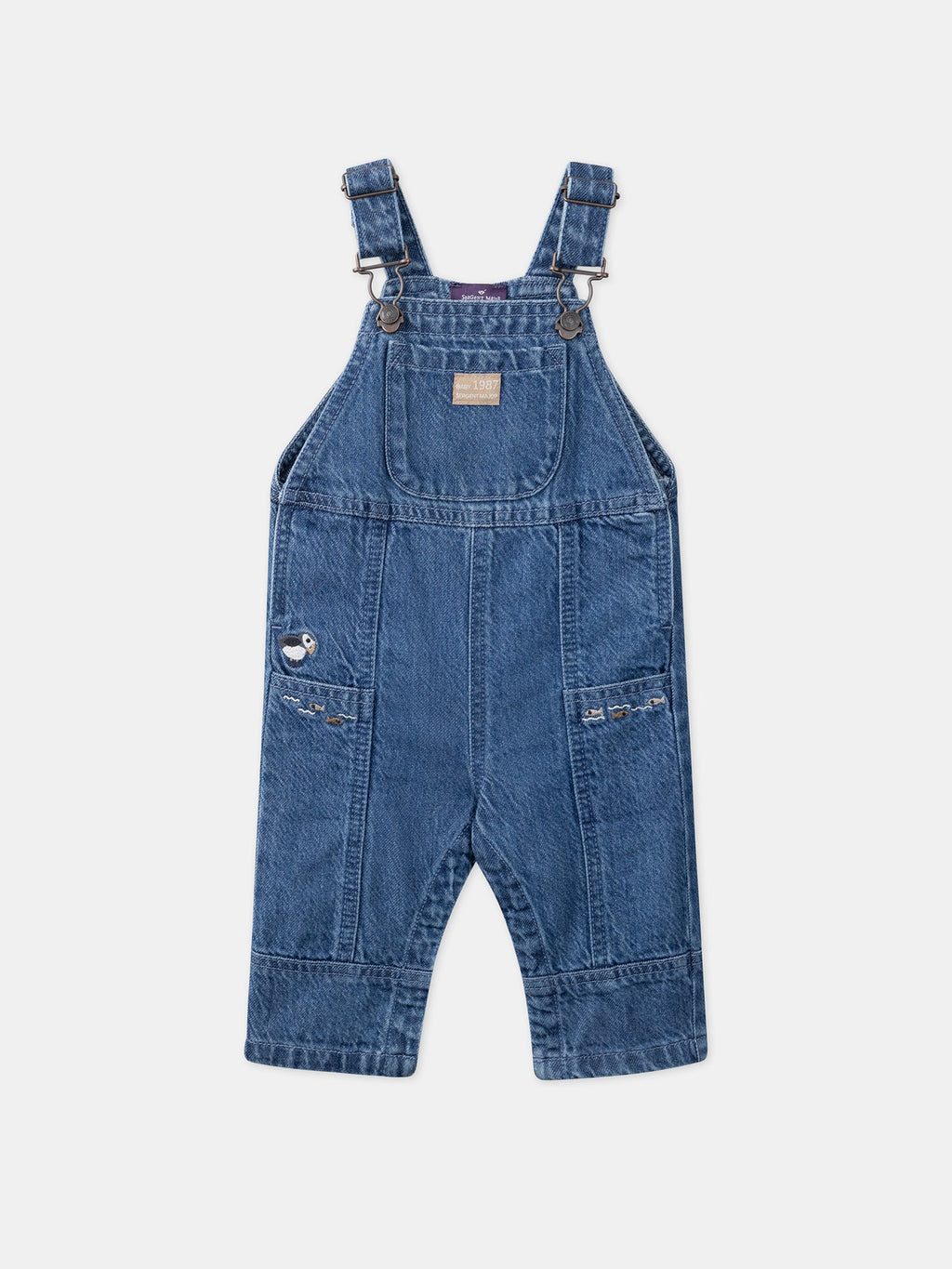Salopette longue en denim - 1