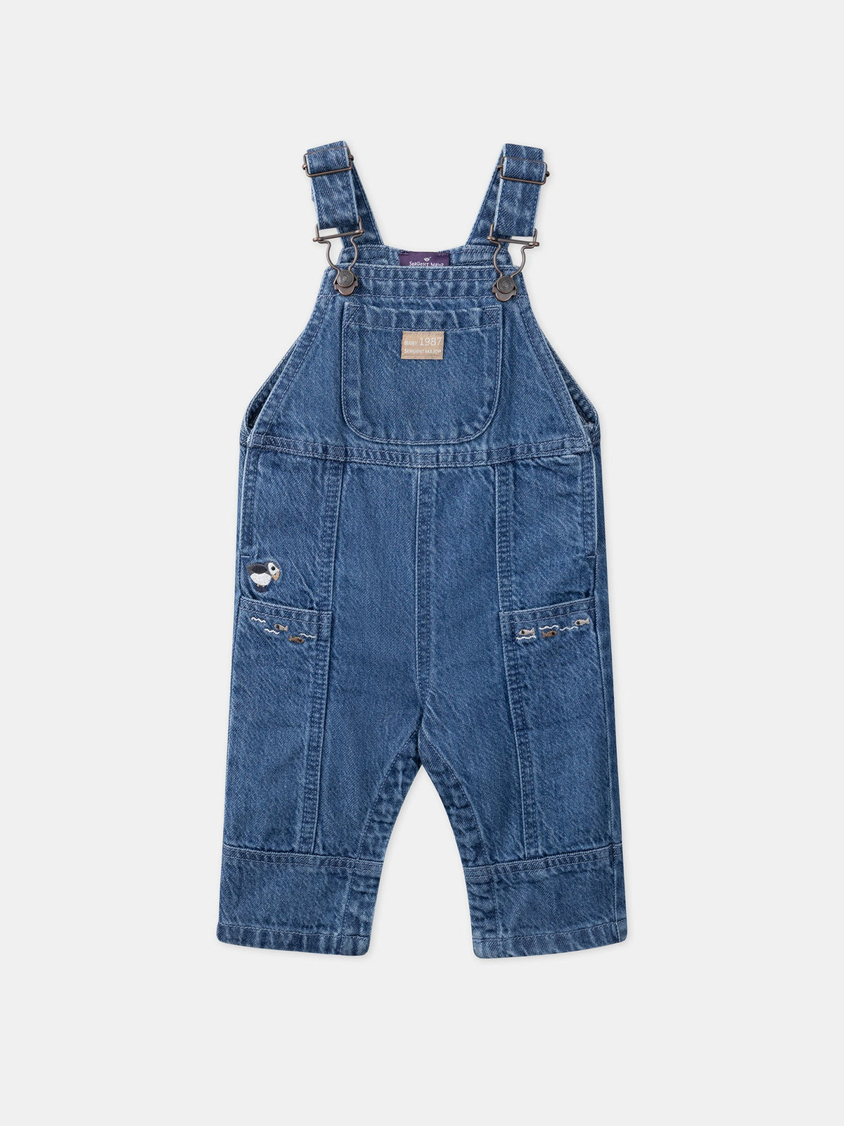 Salopette longue en denim - 1