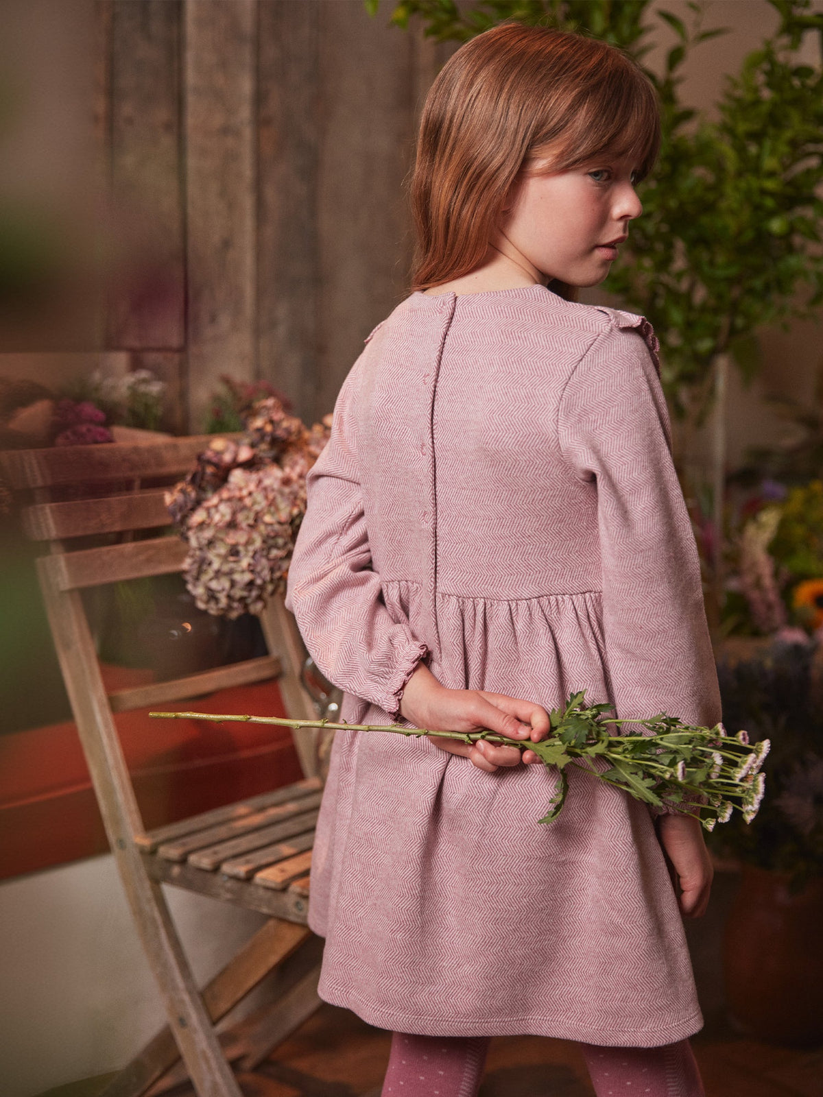 Robe parme brodée - 2