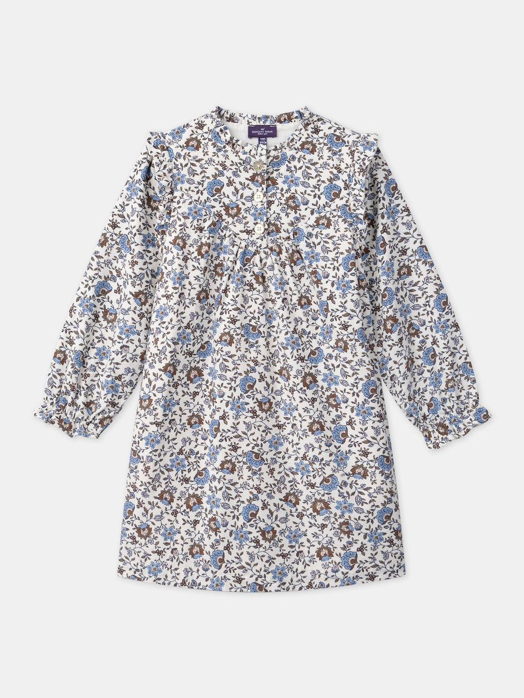 Robe fleurie en velours - 1