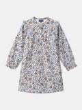 Robe fleurie en velours - 1