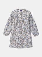 Robe fleurie en velours - 1