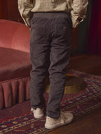 Pantalon Gris en Velours - 2