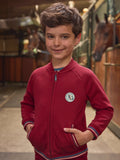 Gilet en maille piquée rouge - 1