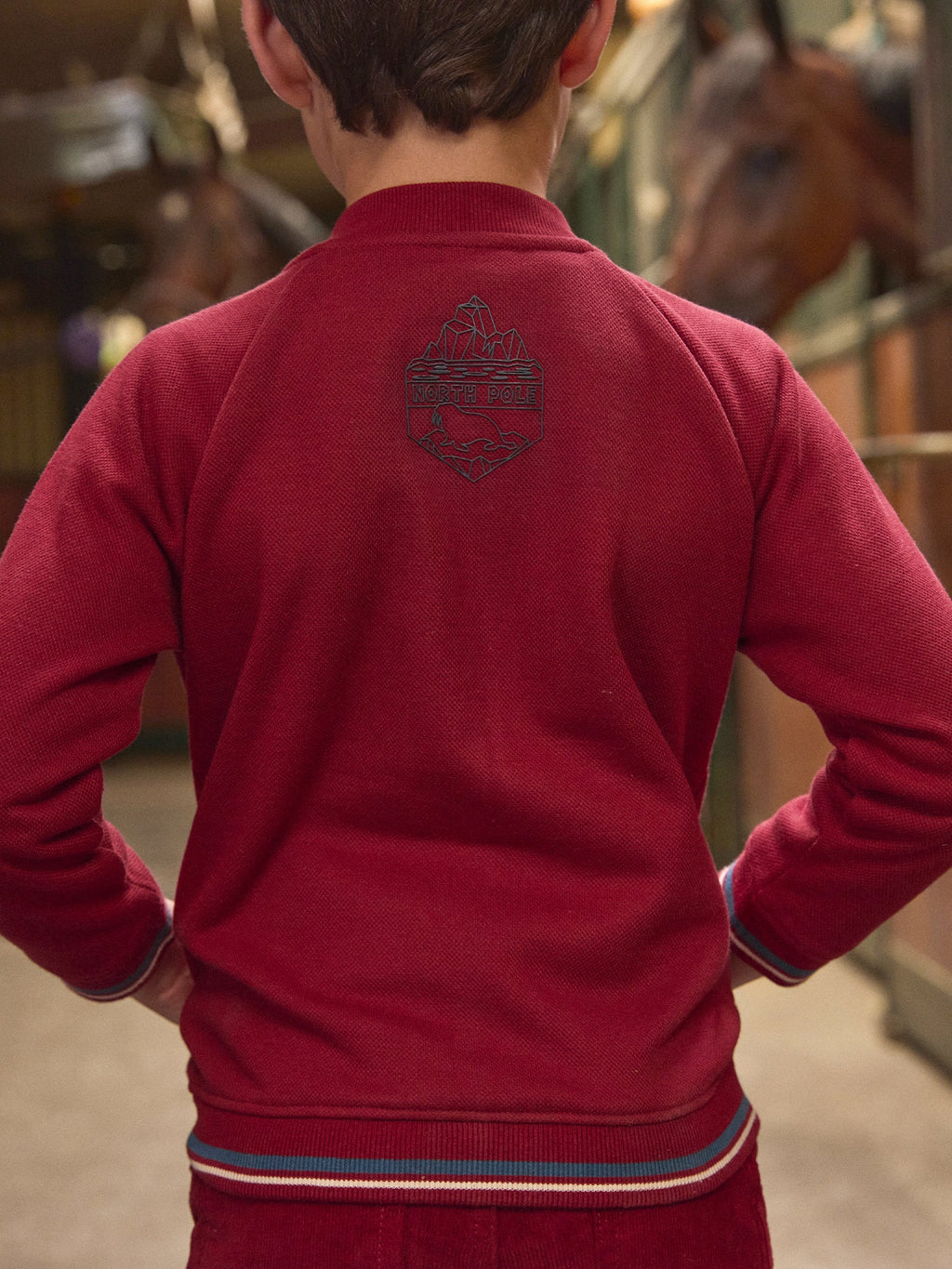Gilet en maille piquée rouge - 2