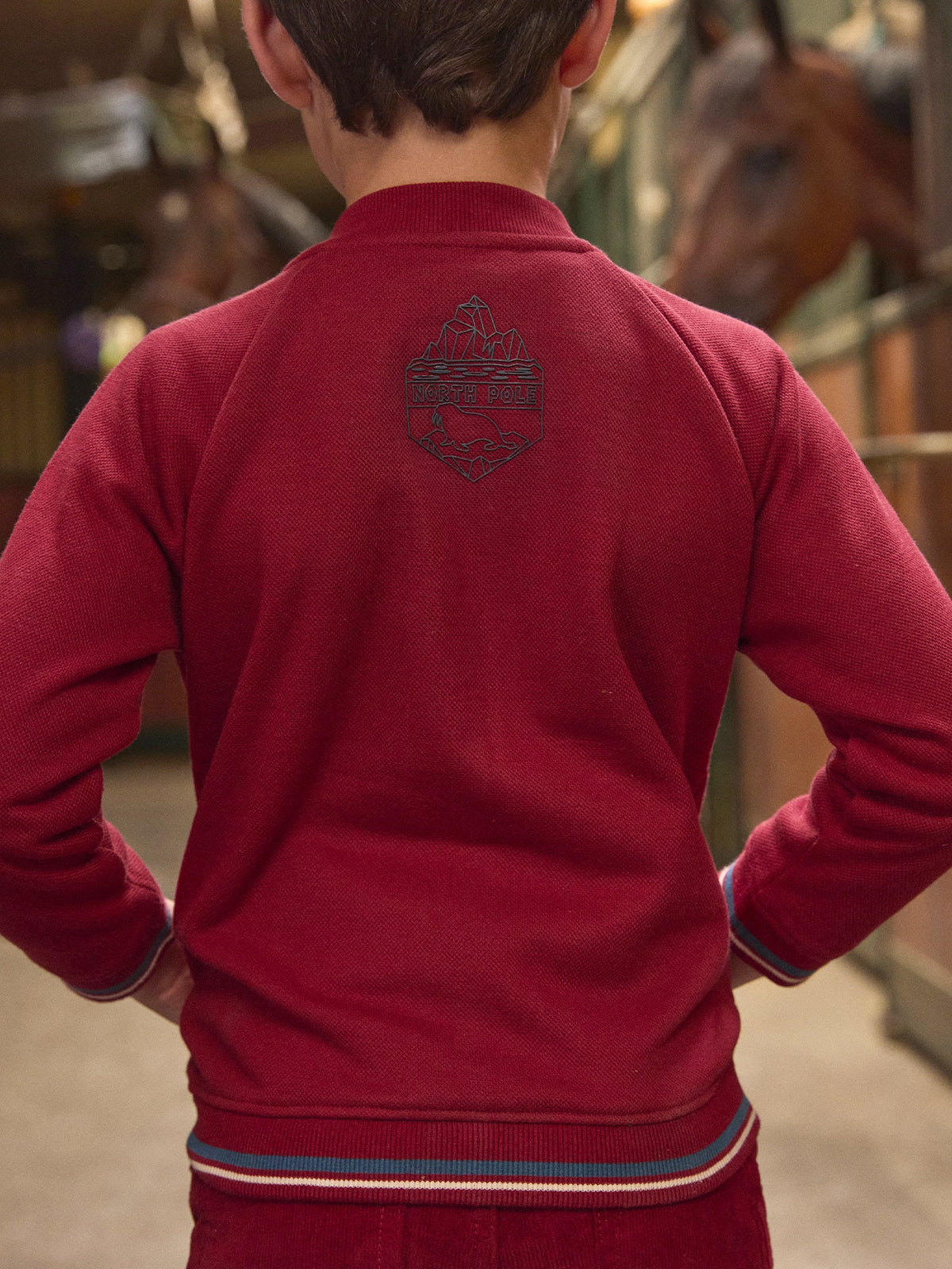 Gilet en maille piquée rouge - 2