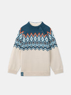 Pull Jacquard écru - 1