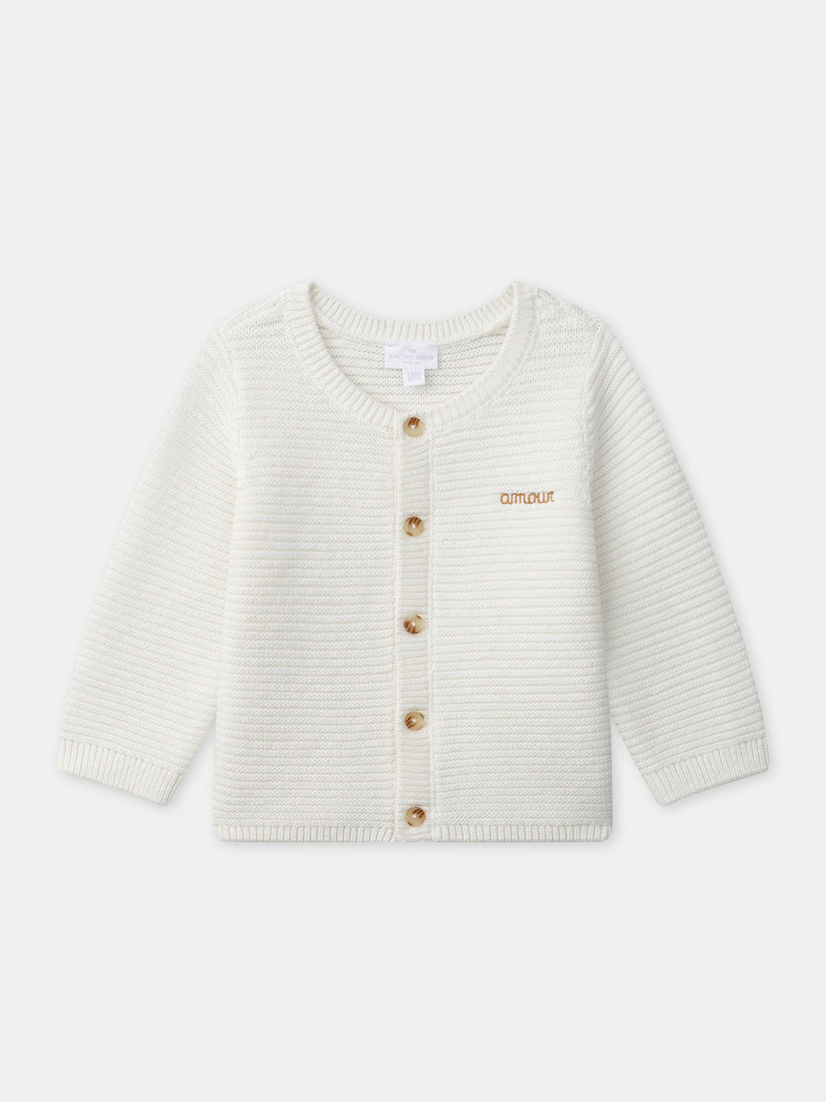 Ensemble gilet + pantalon écru Naissance Mixte - 2