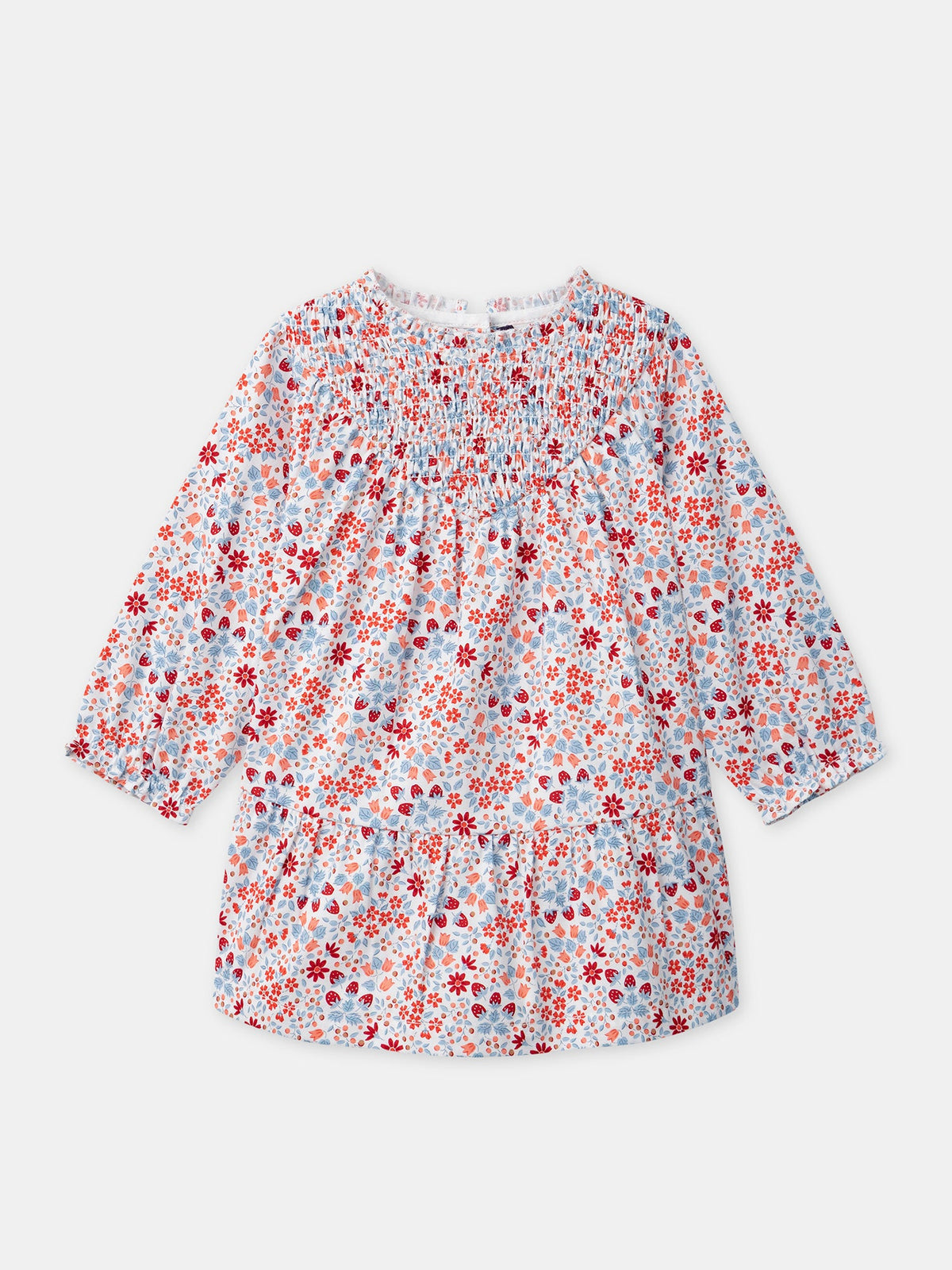 Robe imprimée fleuri et fraises Bébé Fille - 1