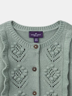 Cardigan vert à volant Bébé Fille - 2