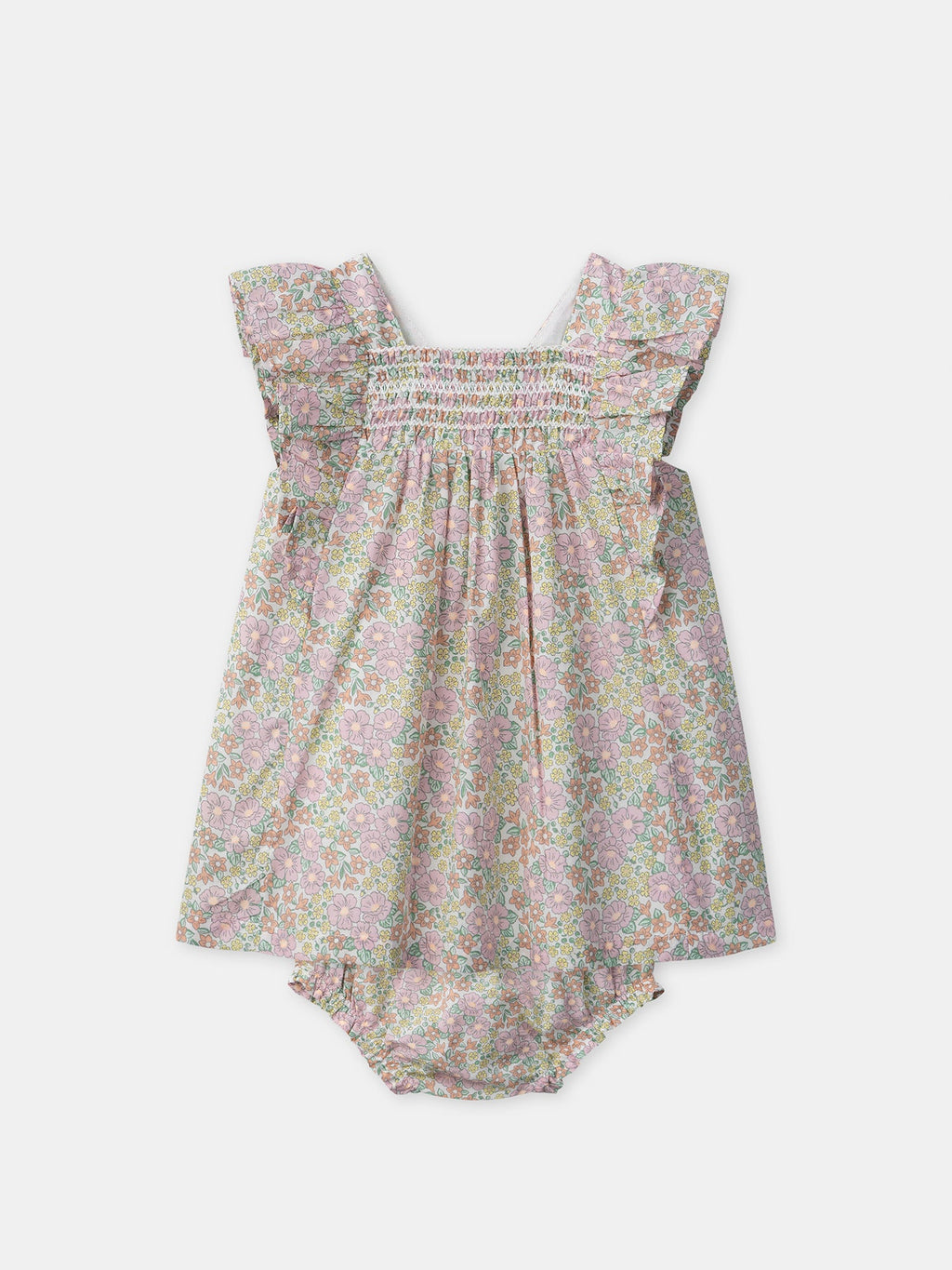 Robe + bloomer imprimé fleuri Bébé Fille - 1