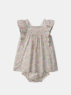 Robe + bloomer imprimé fleuri Bébé Fille - 1