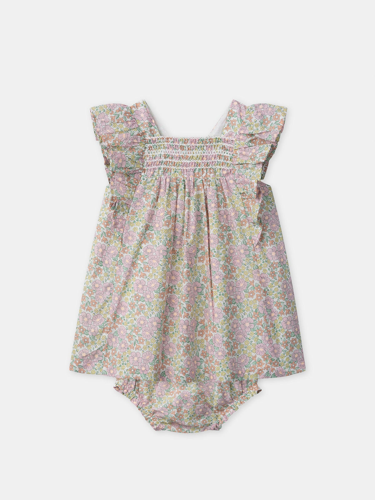 Robe + bloomer imprimé fleuri Bébé Fille - 1