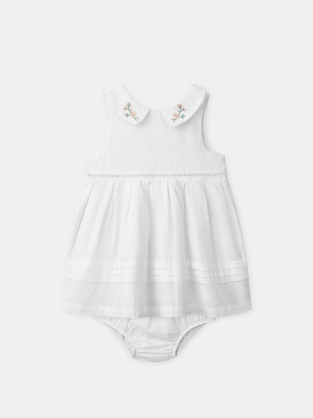 Robe écru à col brodé Bébé Fille - 1