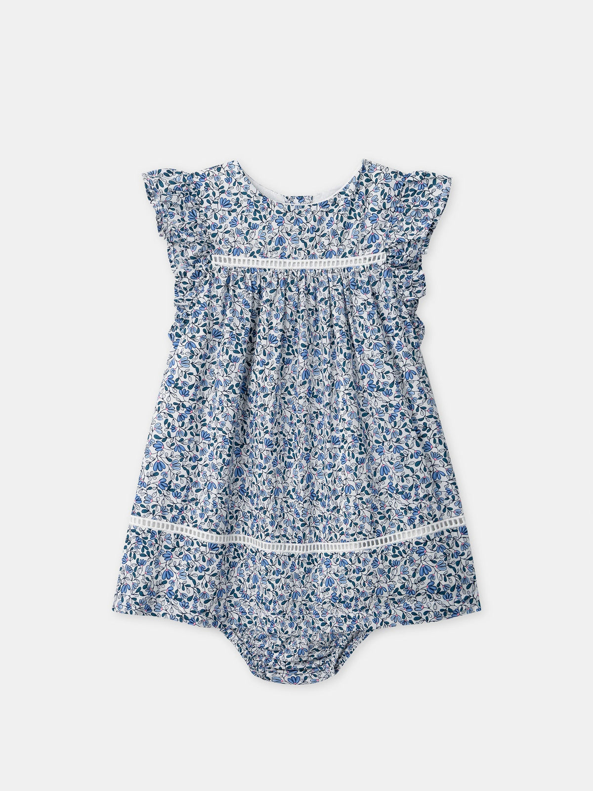 Robe + bloomer imprimé fleuri Bébé Fille - 1