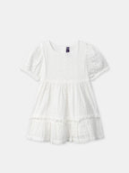 Robe + bloomer brodée écru Bébé Fille - 2