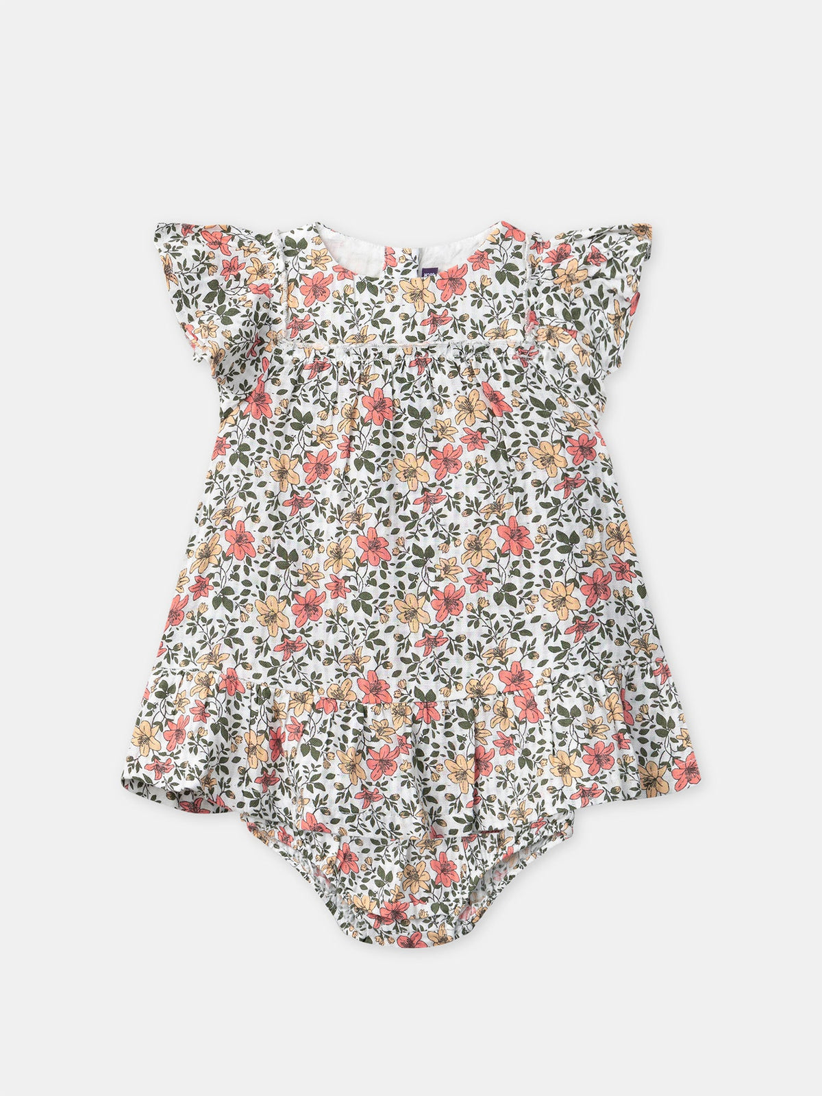 Robe + bloomer imprimé fleuri Bébé Fille - 1