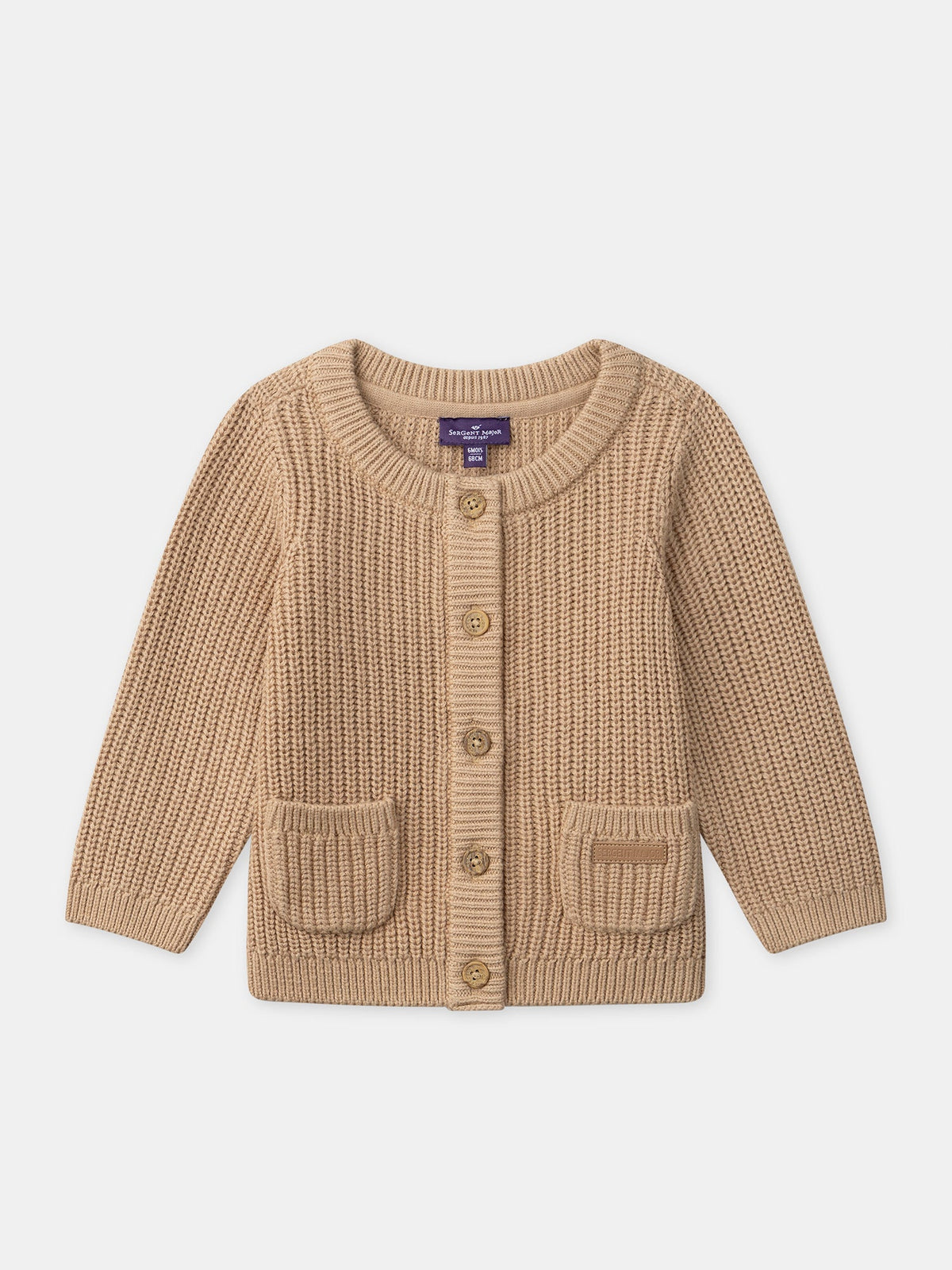 Cardigan beige Bébé Mixte - 1