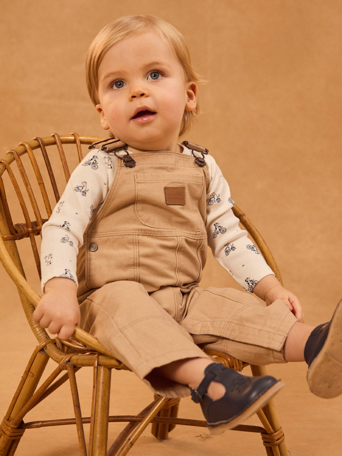 Salopette beige Bébé Mixte - 2