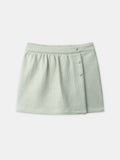 Jupe short à carreaux vert Fille - 1
