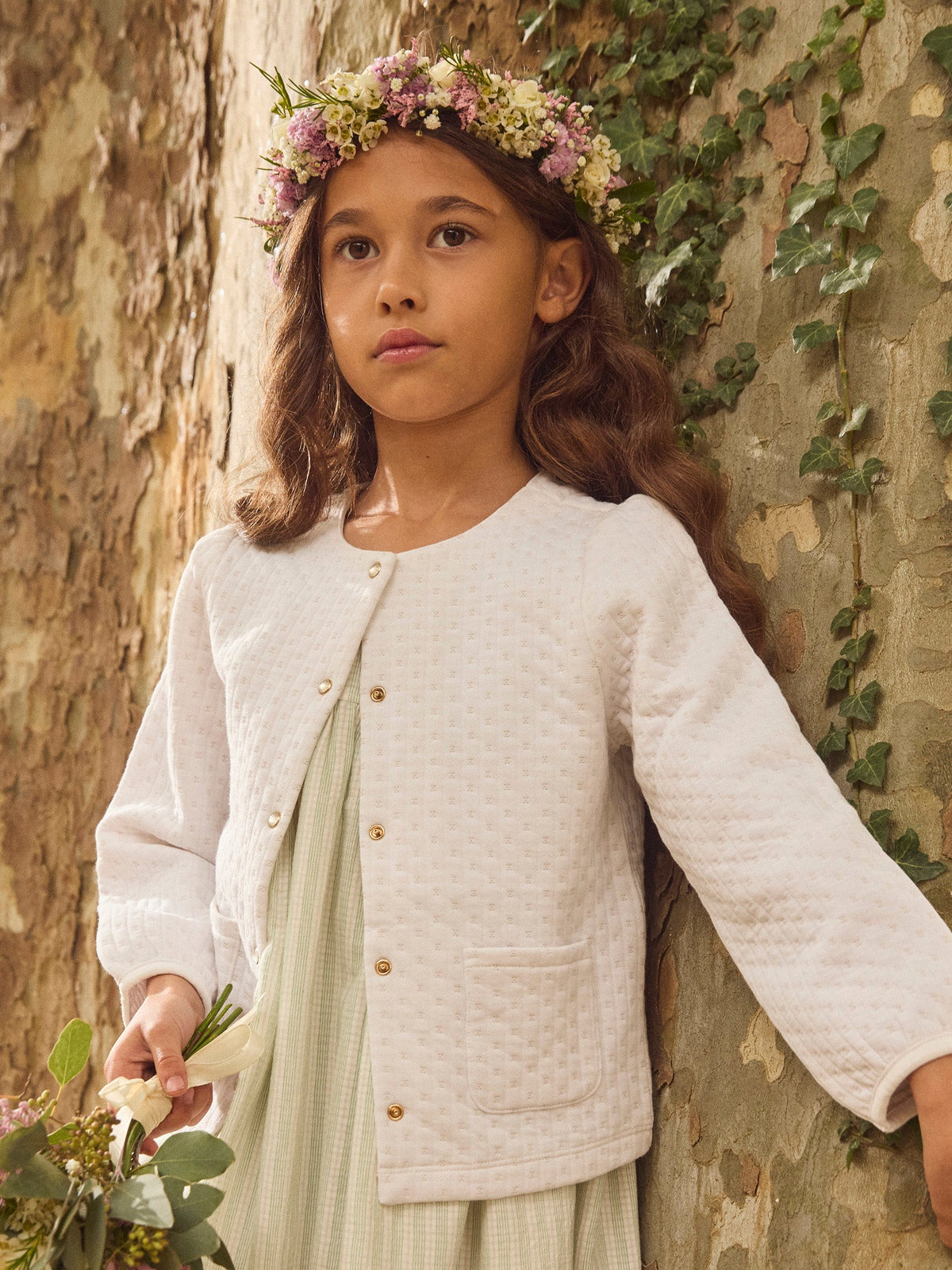 Gilet écru Fille - 2