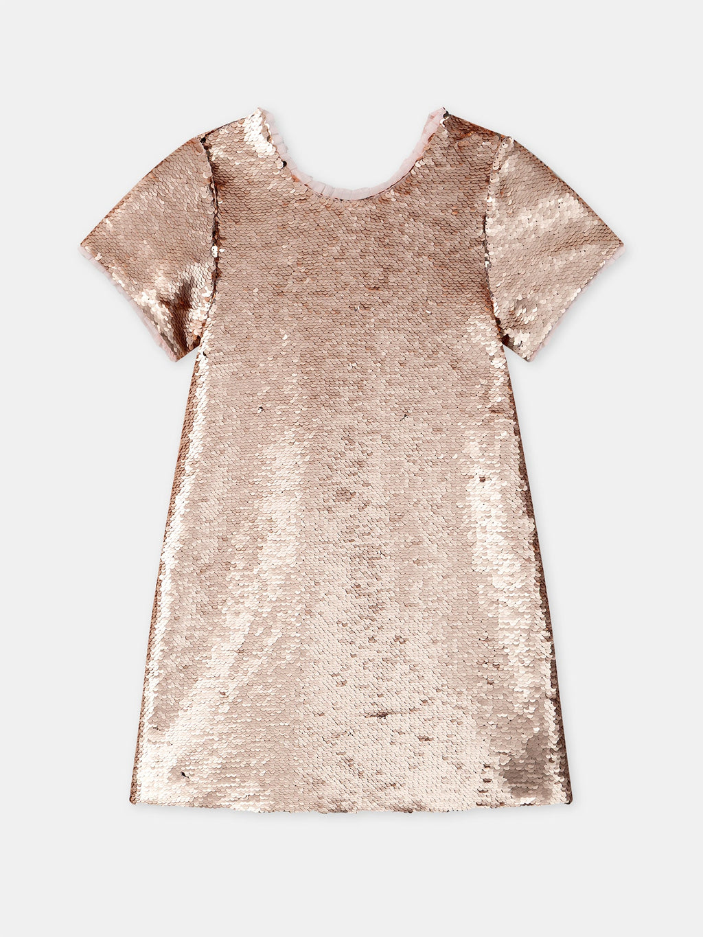 Robe à sequins roses Fille - 1