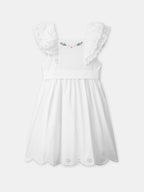 Robe blanche à volants Fille - 1