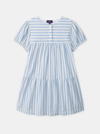 Robe à rayures bleues Fille - 1