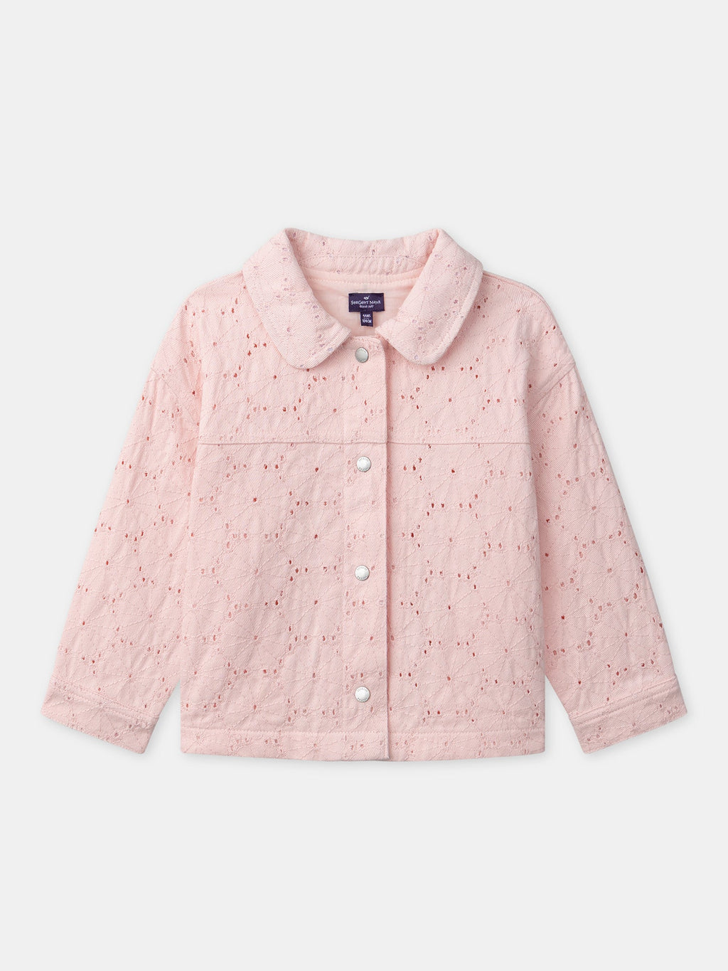 Veste rose broderies anglaises Fille - 1