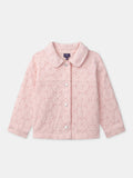 Veste rose broderies anglaises Fille - 1