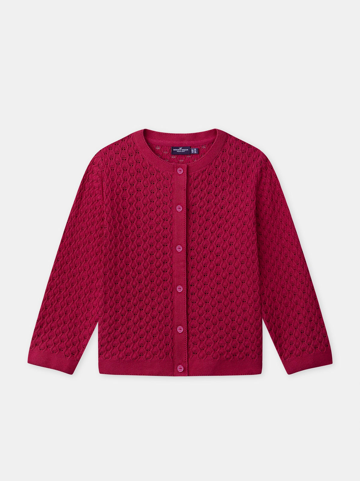 Gilet fuchsia Fille - 1