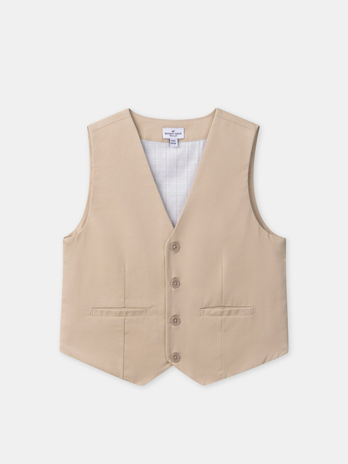 Gilet beige sans manches Garçon - 1