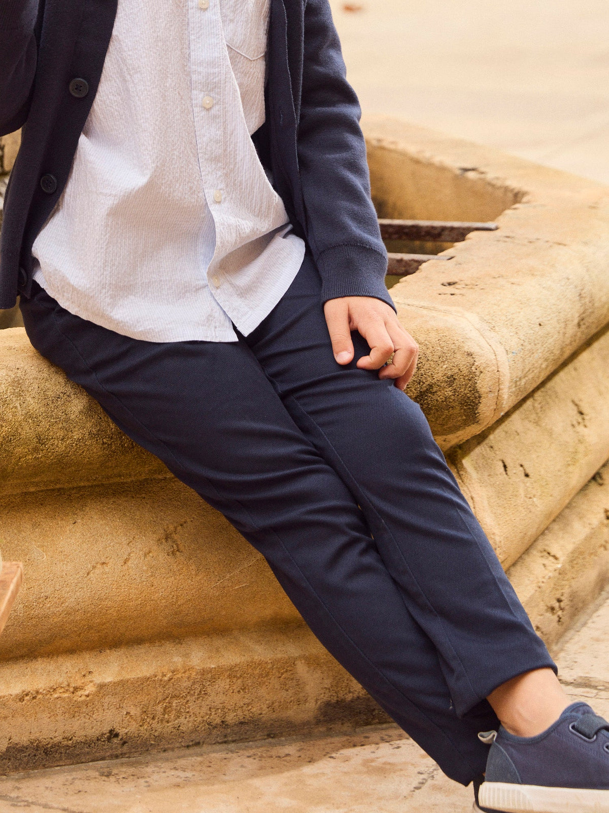 Pantalon bleu marine Garçon - 2