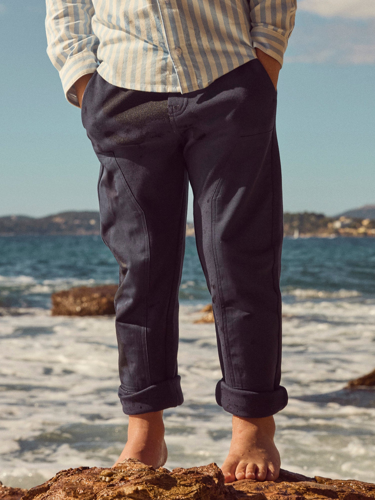 Pantalon bleu marine Garçon - 2