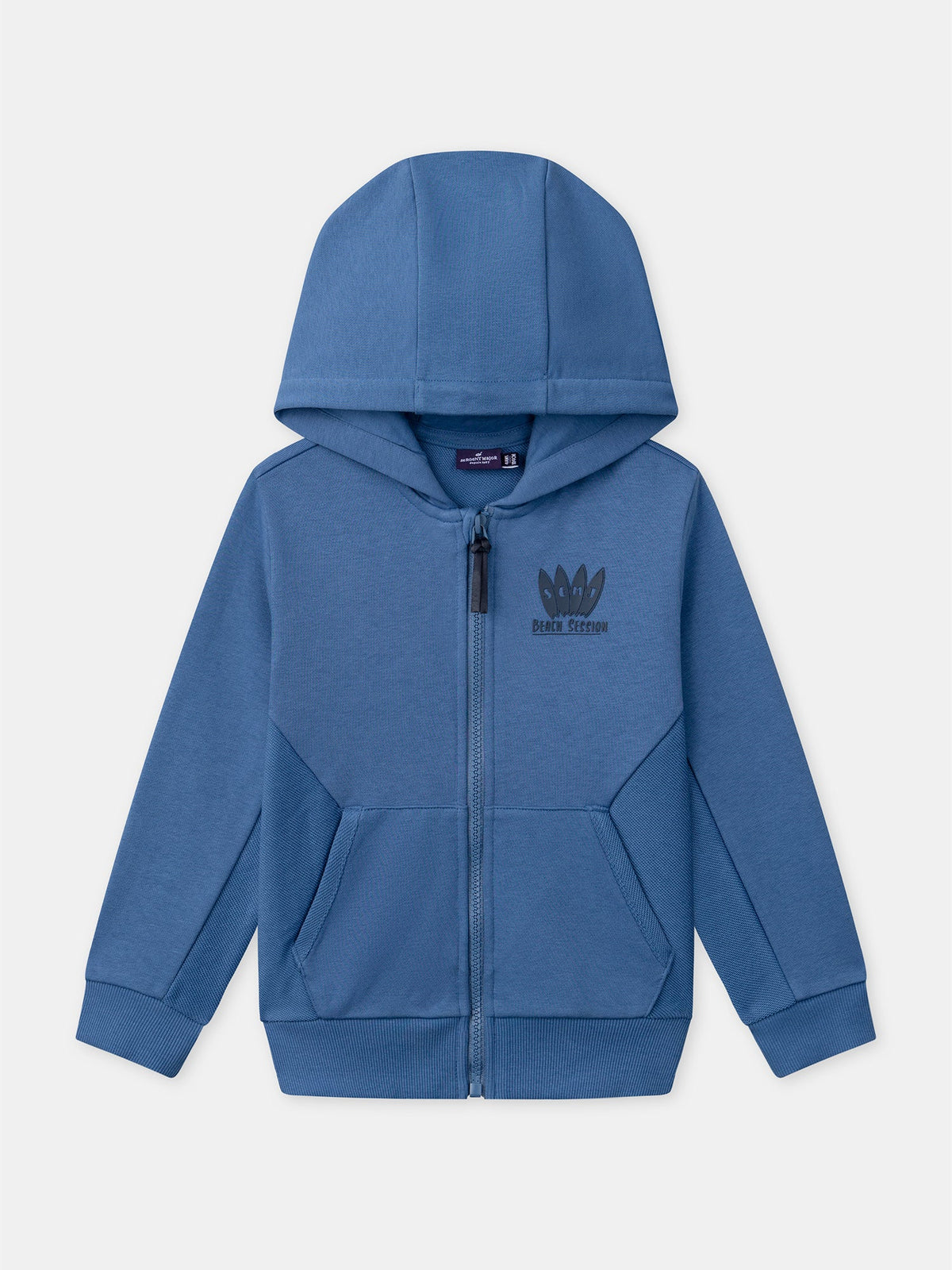 Gilet à capuche bleu Garçon - 1