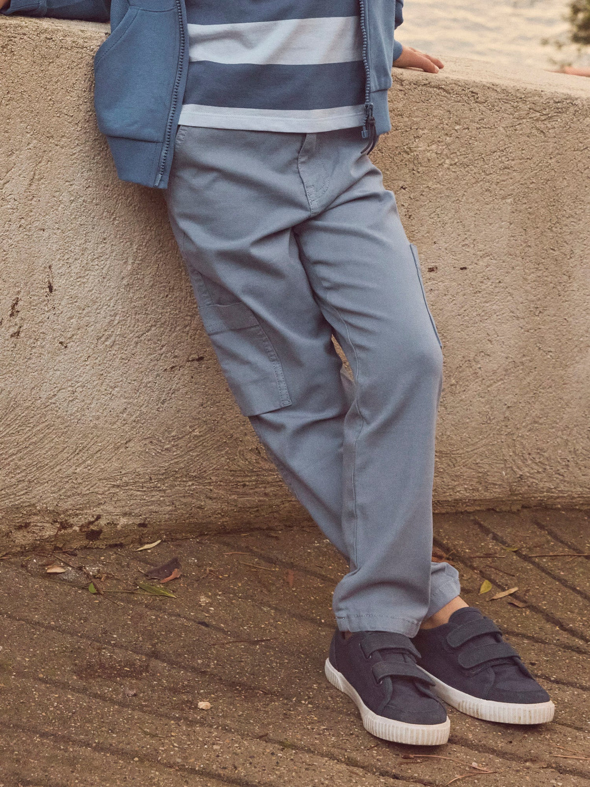 Pantalon bleu acier Garçon - 2