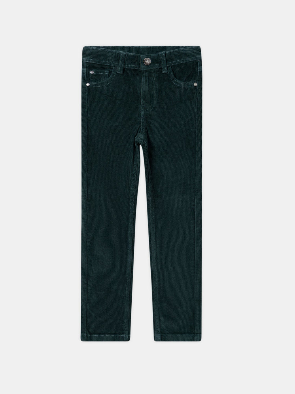 Pantalon vert en velours Garçon - 1