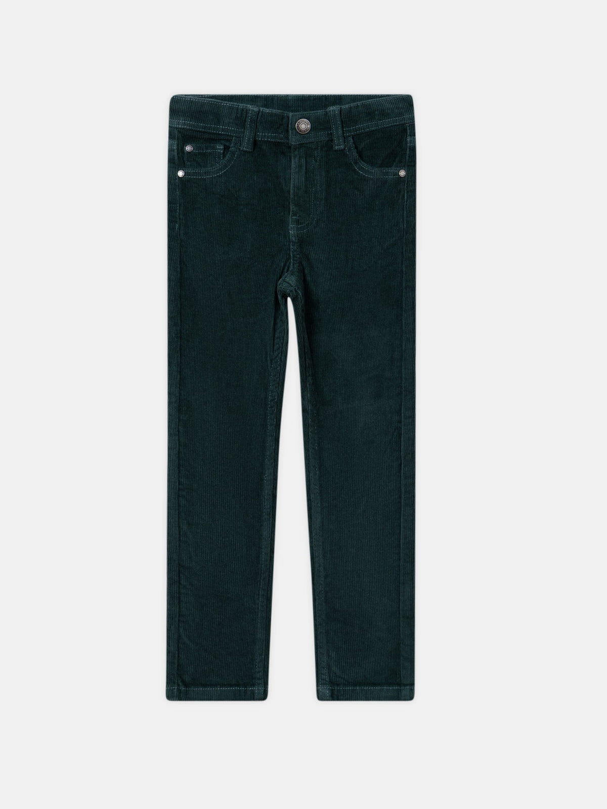 Pantalon vert en velours Garçon - 1