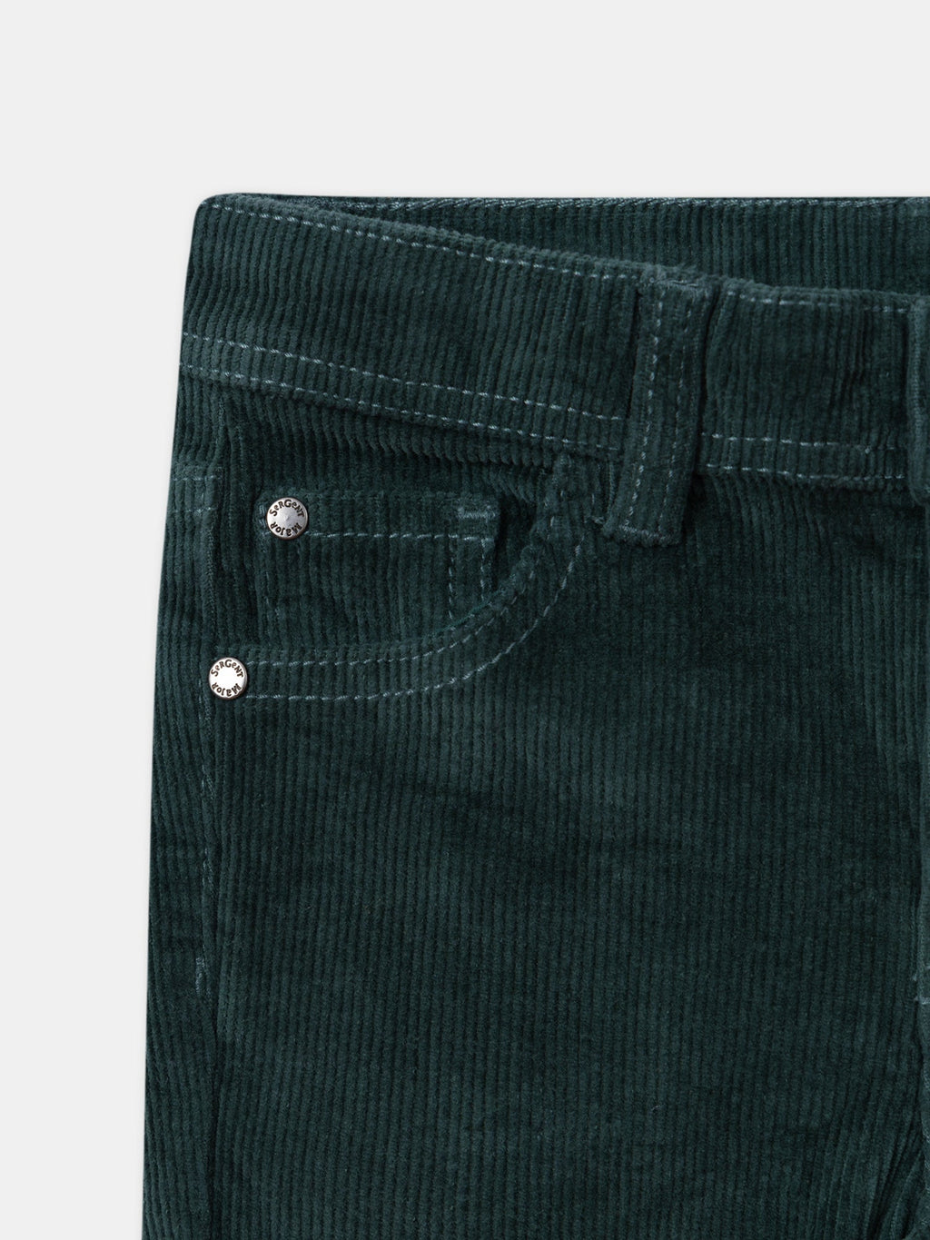 Pantalon vert en velours Garçon - 2