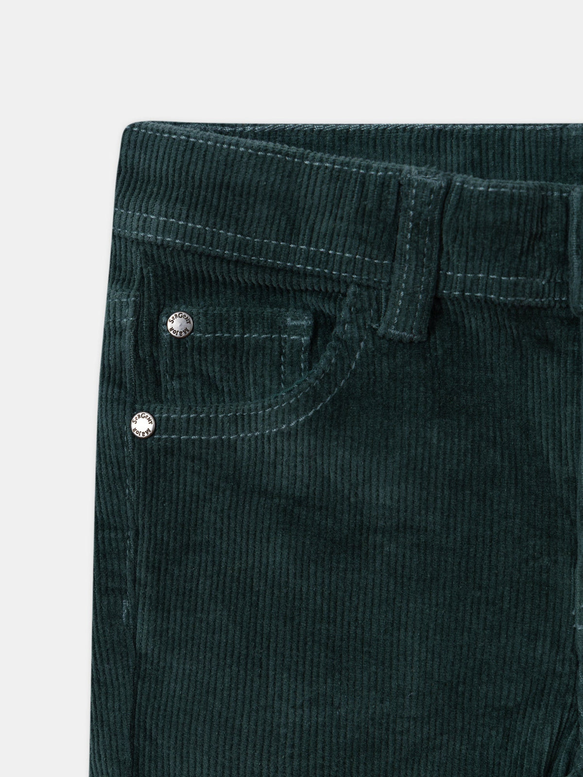 Pantalon vert en velours Garçon - 2