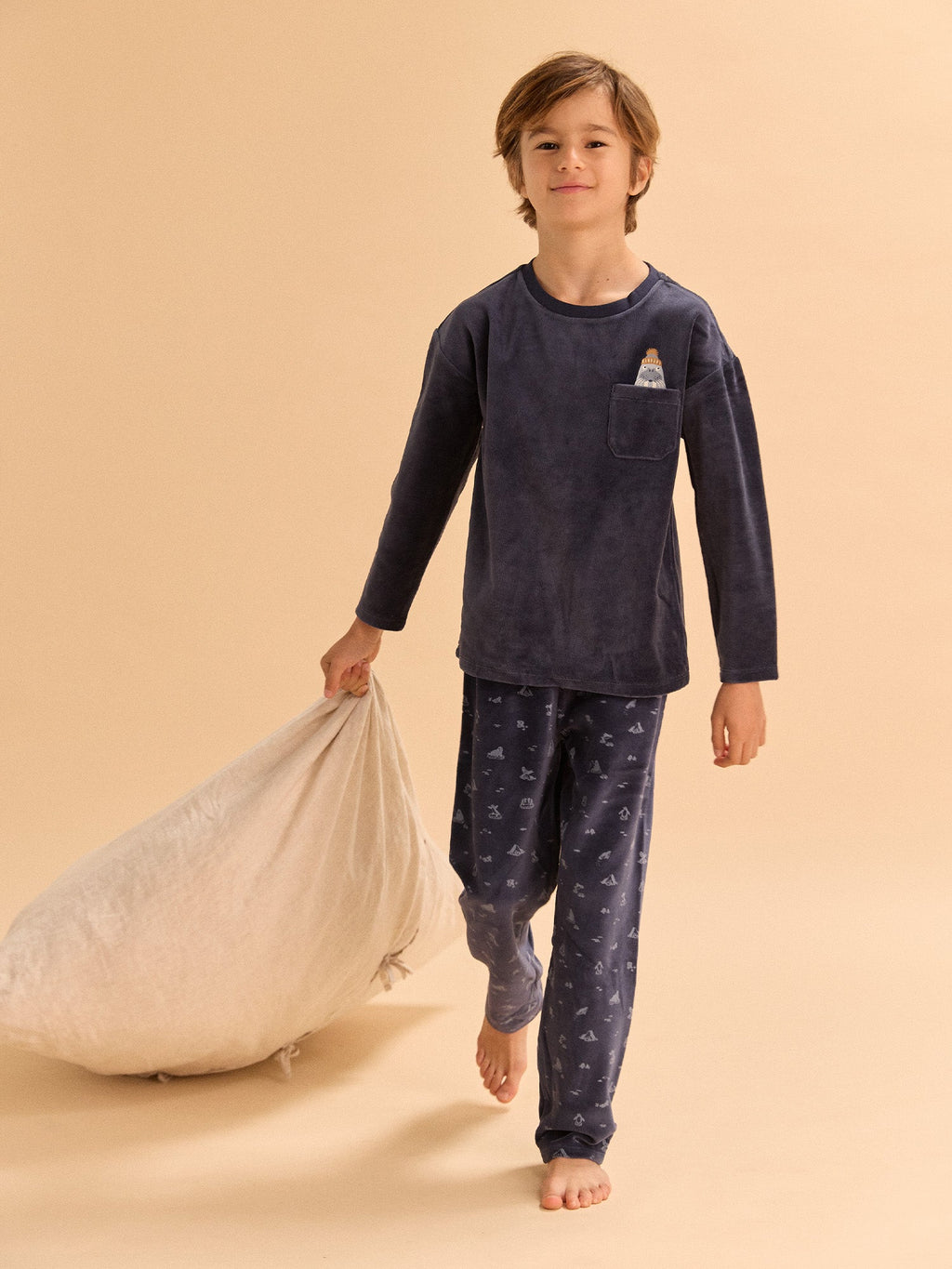 Pyjama bleu marine morse Garçon - 2