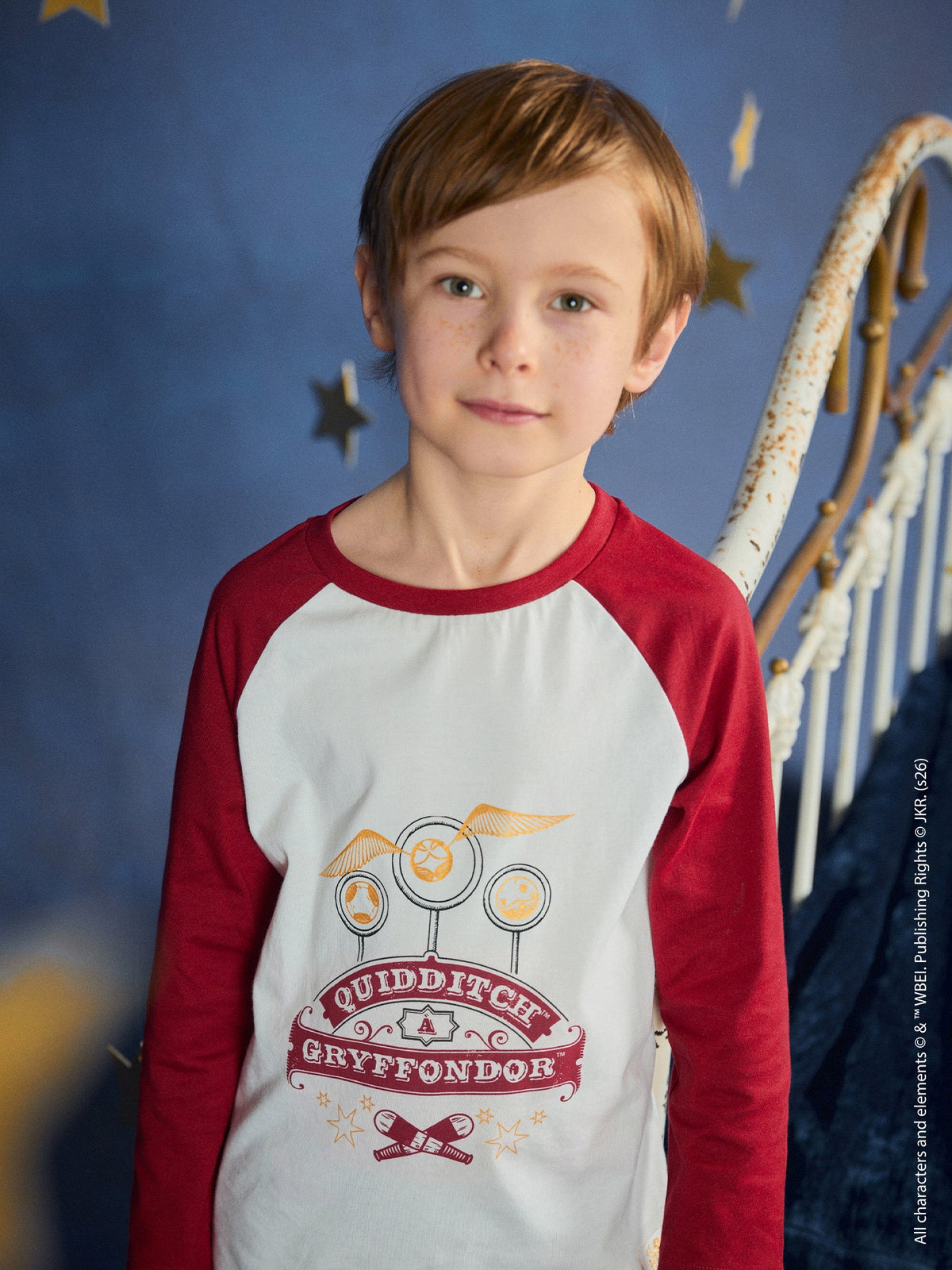 Pyjama Harry Potter bordeaux et écru imprimé "Gryffondor" Garçon - 2