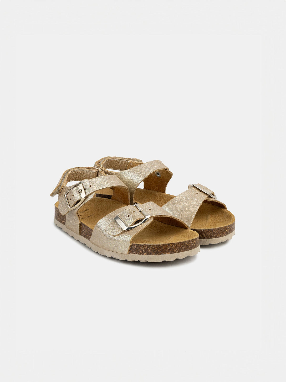 Sandales doré en cuir Fille - 1