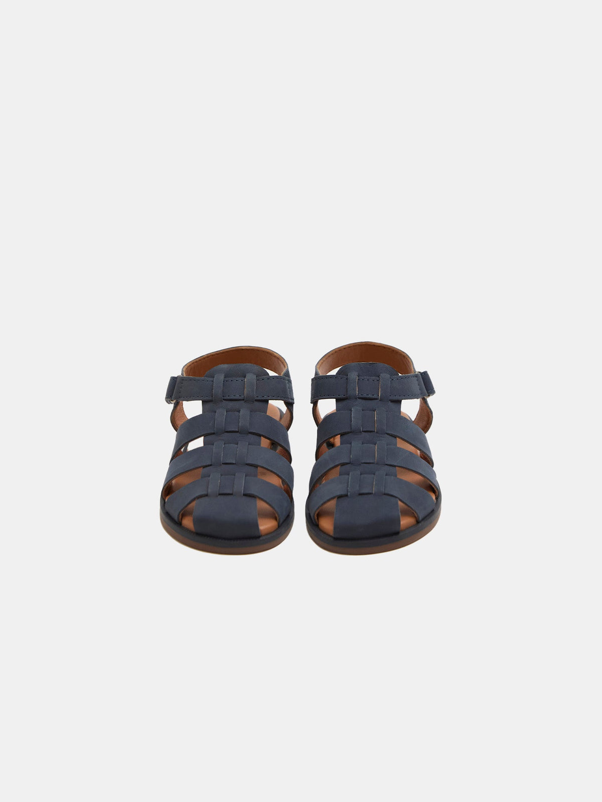 Sandales bleu marine en cuir Garçon - 2